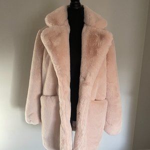Pink faux fur Apparis Coat